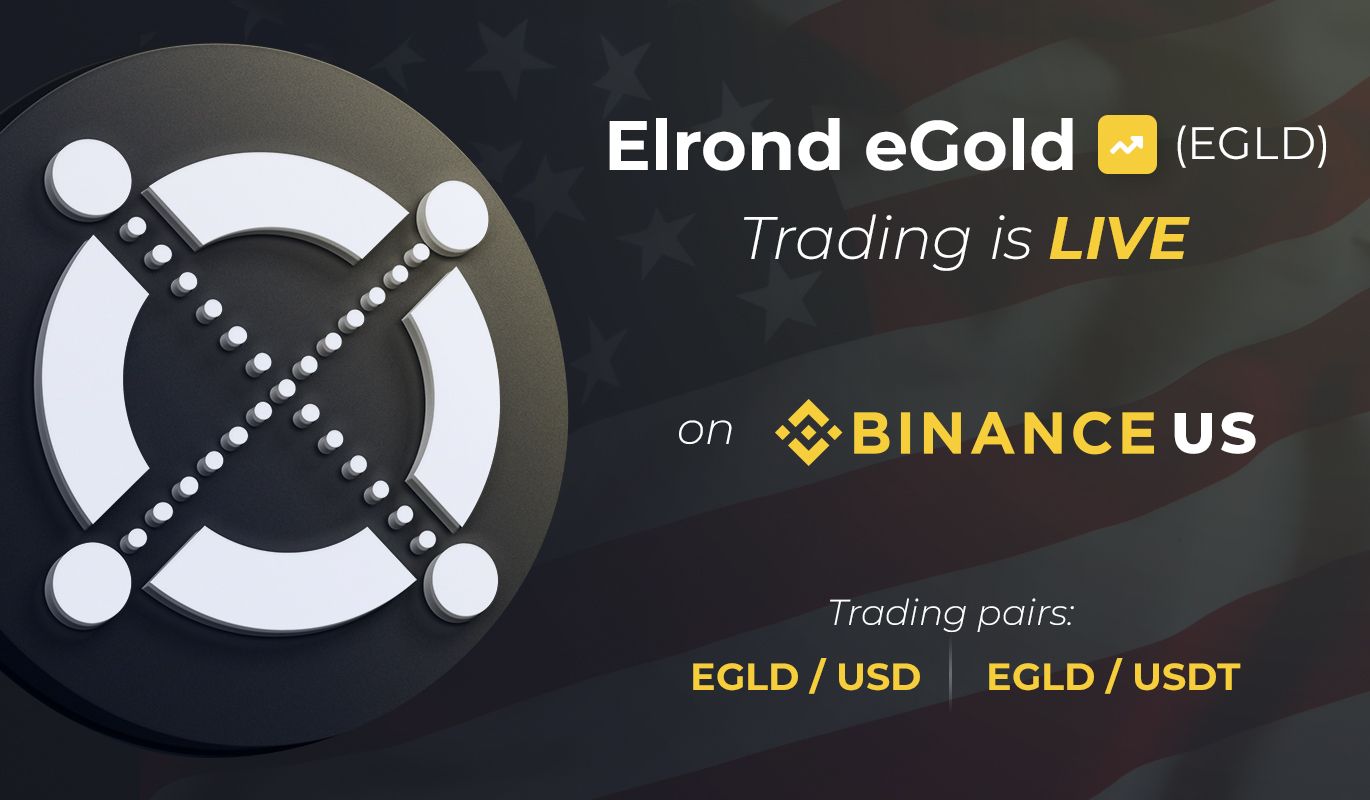 eGold listed on Binance US! . Elrond